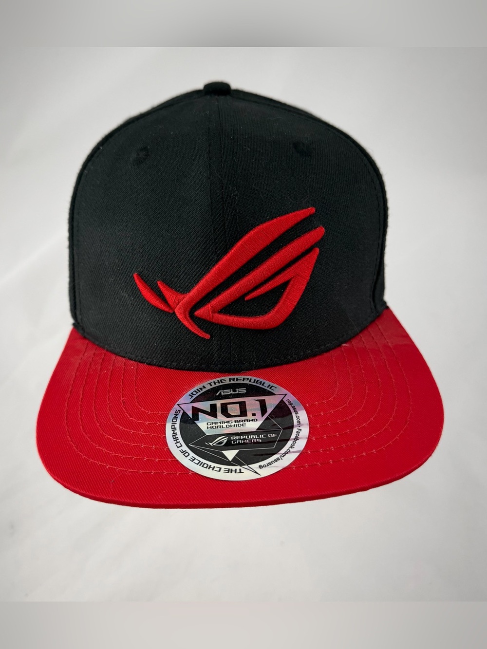 ASUS ROG „Republic of gamers“ Black and Red Snapback Hat